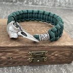 Retro Viking Odin Raven Skull Bracelet Men Women Gothic Diy Trinity Dragon Beads Wicca Jewelry Accessories Dropshipping