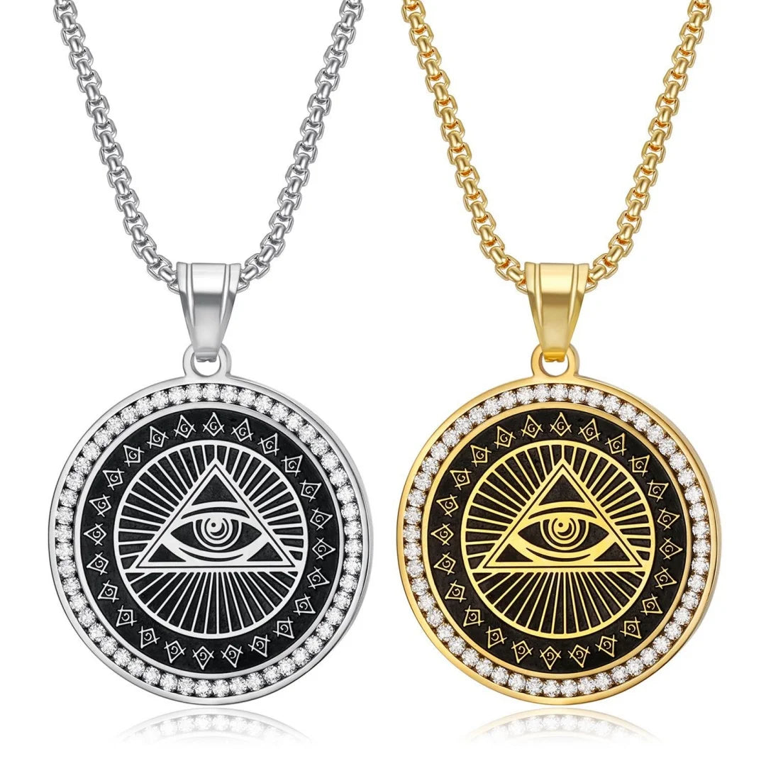 Eye of Providence Gold Pendant Necklace
