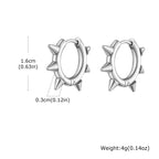 Rivet Hoop Earring — Stainless Steel