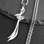 Arabic Sword Saudi Necklaces Stainless Steel Islamic Muslim Zulfiqar Imam Ali Swords for Men Islam Accessories Gift  Jewelry