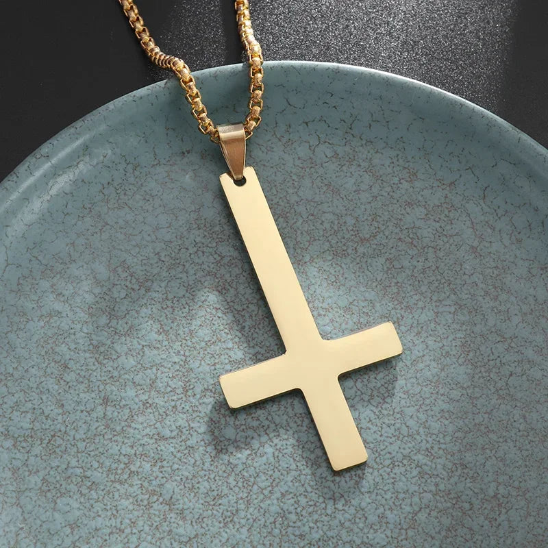 Stainless Steel Square Black Natural Stone Necklace Beautiful Geometric Polygon Pendant for Women Casual Punk Jewelry