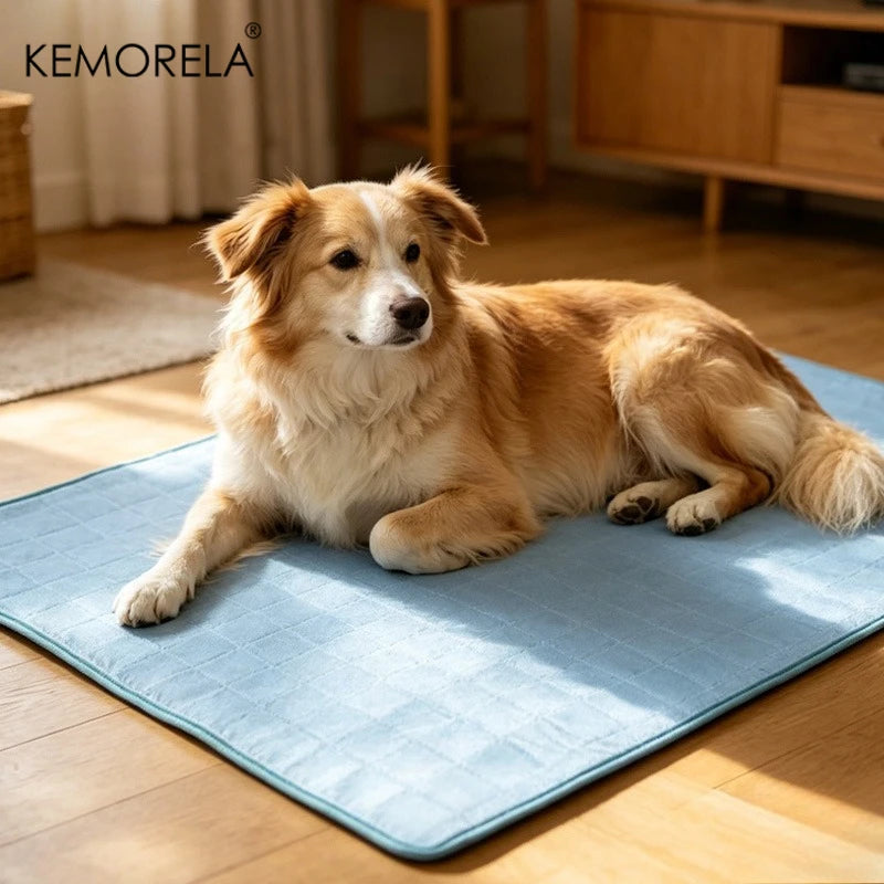 KEMORELA 2026 Ice Cool Upgrade Dog Cooling Mat Summer Pet Cold Bed Extra Large For Small Big Dogs Pad Breathable Pet