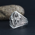 Dragon Signet Ring — 925 Silver