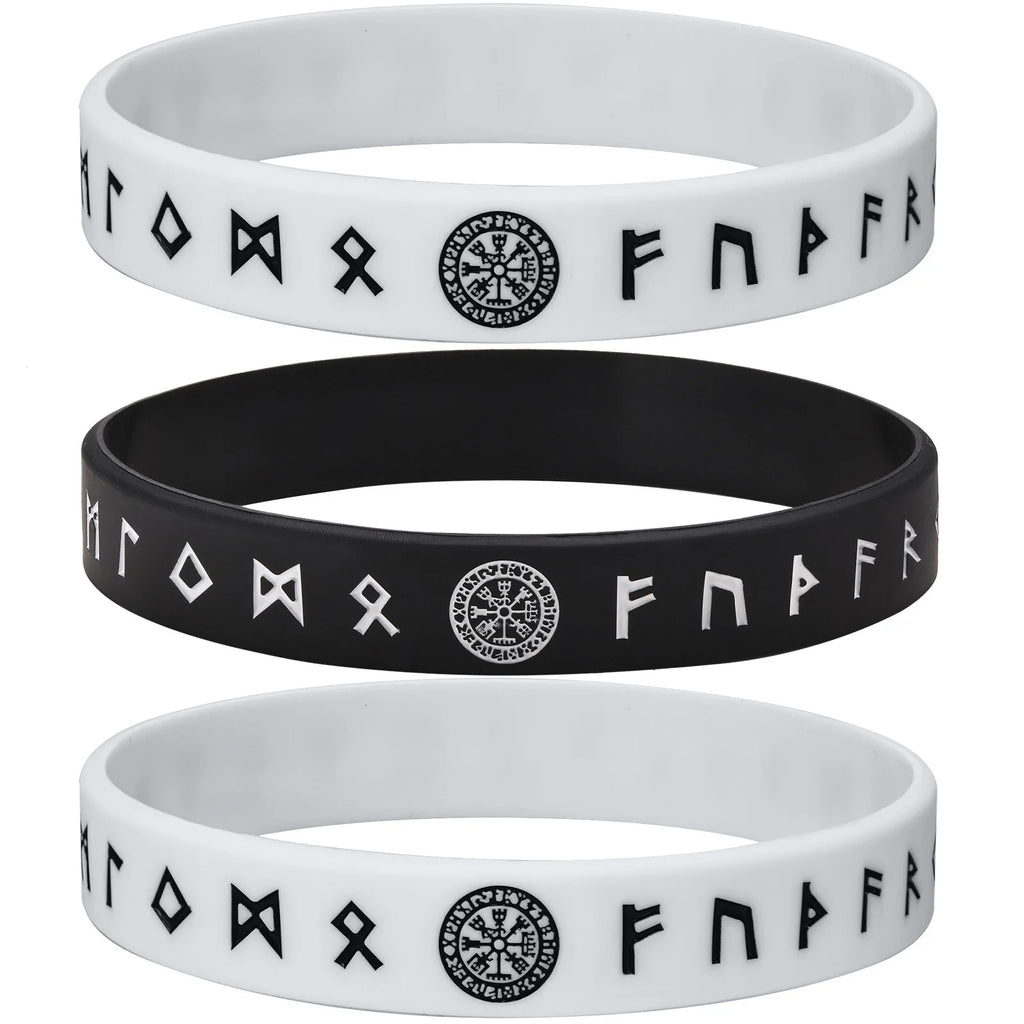 Viking Compass Silicone Bracelet 12mm