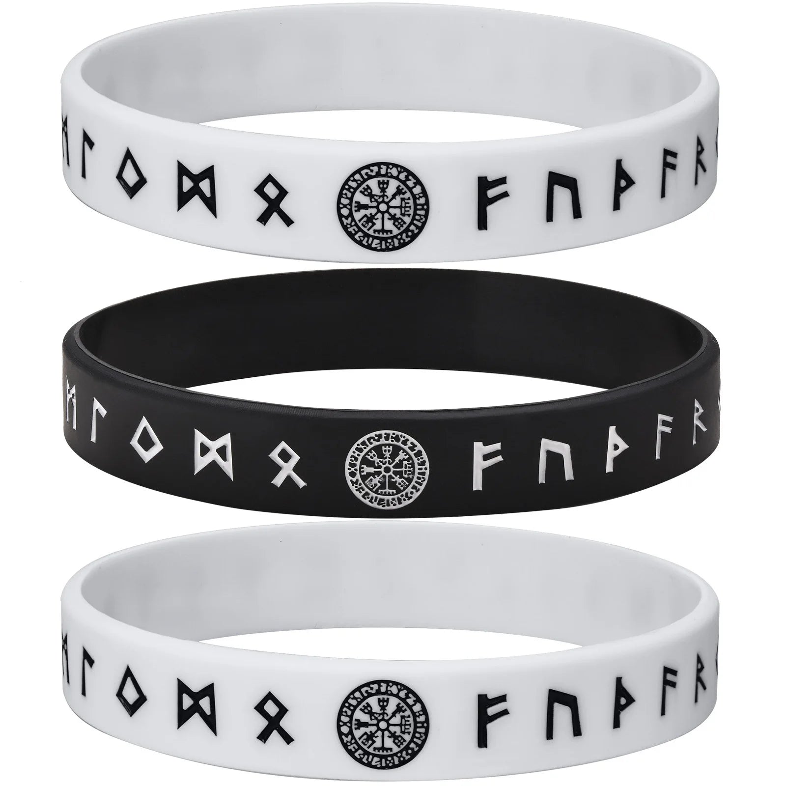 Viking Compass Silicone Bracelet 12mm