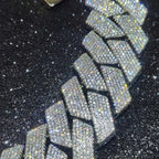 Gold Cuban Bracelet Iced Out 25MM Statement