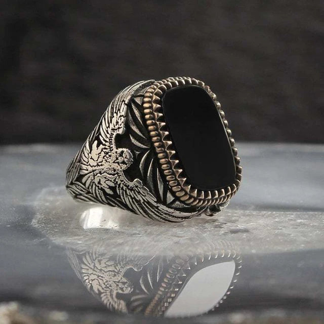 Vintage Iced Out Silver Ring