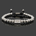 Crown Beads Charm Bracelet — Stainless Steel