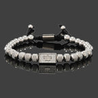 Crown Beads Charm Bracelet — Stainless Steel