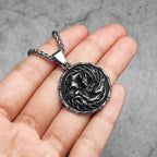 Dragon Shield Lightning Men Necklace Stainless Steel Pendant Chain Women Punk Fashion Jewelry New In Accessories Gifts