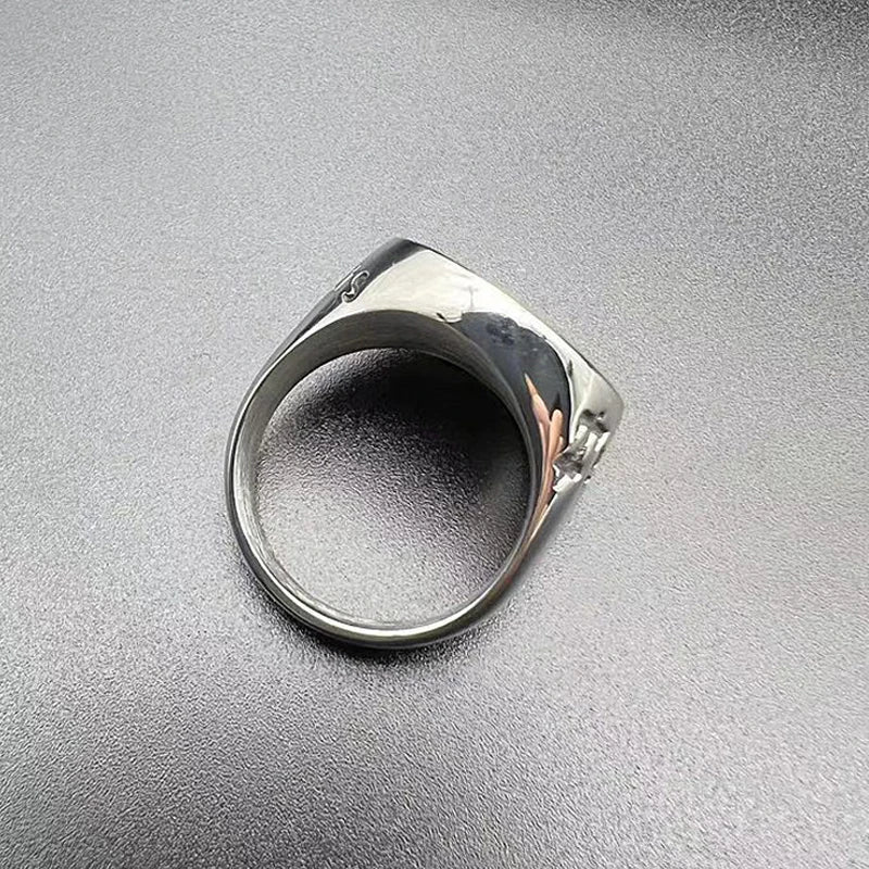 Knights Templar Crusader Shield Cross Ring — Stainless Steel