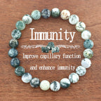 Multi-Color Bead Bracelet with Adjustable Length