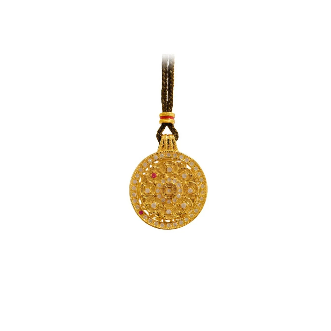 Iced Out Gold Pendant