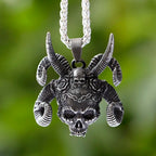 Vintage Skull Stainless Steel Pendant Necklace