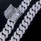 Iced Out Miami Cuban Chain 22mm — Rose Gold