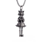 Cat Wings Animal Pendant Necklace — Silver