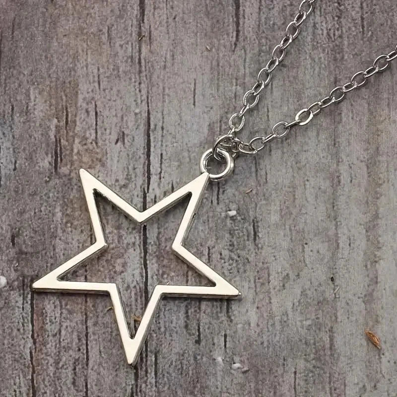 Pentagram Pendant Necklace — Gothic Chain 60cm