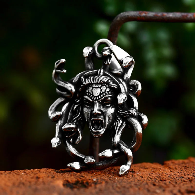 Snake Stainless Steel Pendant Necklace