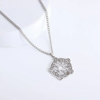 Trendy Mogan David Star Pendant High-Quality Alloy Israel Jewish Star of David Necklace for Men Jewelry