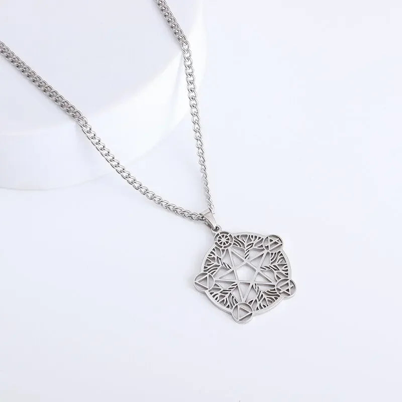 Trendy Mogan David Star Pendant High-Quality Alloy Israel Jewish Star of David Necklace for Men Jewelry