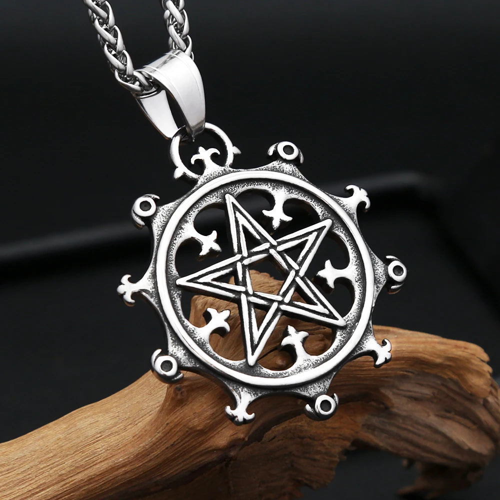 Viking Pentagram Pendant — 316L Stainless Steel
