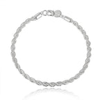 New 8 Inches 925 sterling silver Punk Figaro Chain Bracelet for Men Women Hip Hop Bracelet Party Fashion Jewelry Gifts wholesale