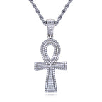 Iced Out Cross Pendant — 925 Silver