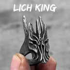 Vintage Punk Gothic All Skull Head Series Stainless Steel Womens Mens Rings Unique for Biker Jewelry Creativity Gift