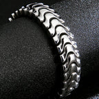 High Polished Shiny Stainless Steel Chain Bracelet for Man Luxury Birthday Jewelry Gifts for Him Dad Logo/Name Engraved