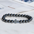 New Arrow Hematite Elastic Bracelet Men Jewelry Armband Heren Fashion Beaded Yoga Bracelet Women Bileklik