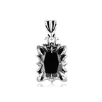 Stone Stainless Steel Pendant Necklace