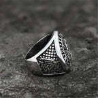 Nordic Viking Letter Fashion Retro Ring Men's Punk Ring Hip Hop Rock Party Motorcycle Accessories Jewelry Accessories