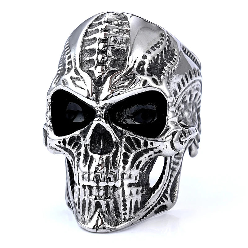 Multi Style Gothic Skull Rings Stainless Steel Fashion Personality Hip-hop Men Ring Biker Party Charm Jewelry Gift