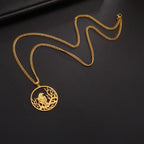 LIKGREAT Crow Raven Pendant Necklaces Norse Mythology Stainless Steel Gothic Necklace for Men Vintage Jewelry