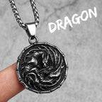 Dragon Shield Lightning Men Necklace Stainless Steel Pendant Chain Women Punk Fashion Jewelry New In Accessories Gifts