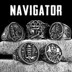 Anchor Lighthouse Ring — Stainless Steel
