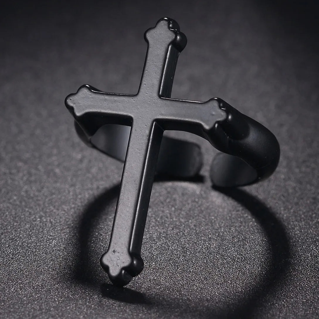 Vintage Cross Gold Ring