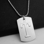 Steel Pendant 316L Initials Letter Name