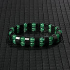 Hematite Therapy Stretch Bracelet — Mixed Metal