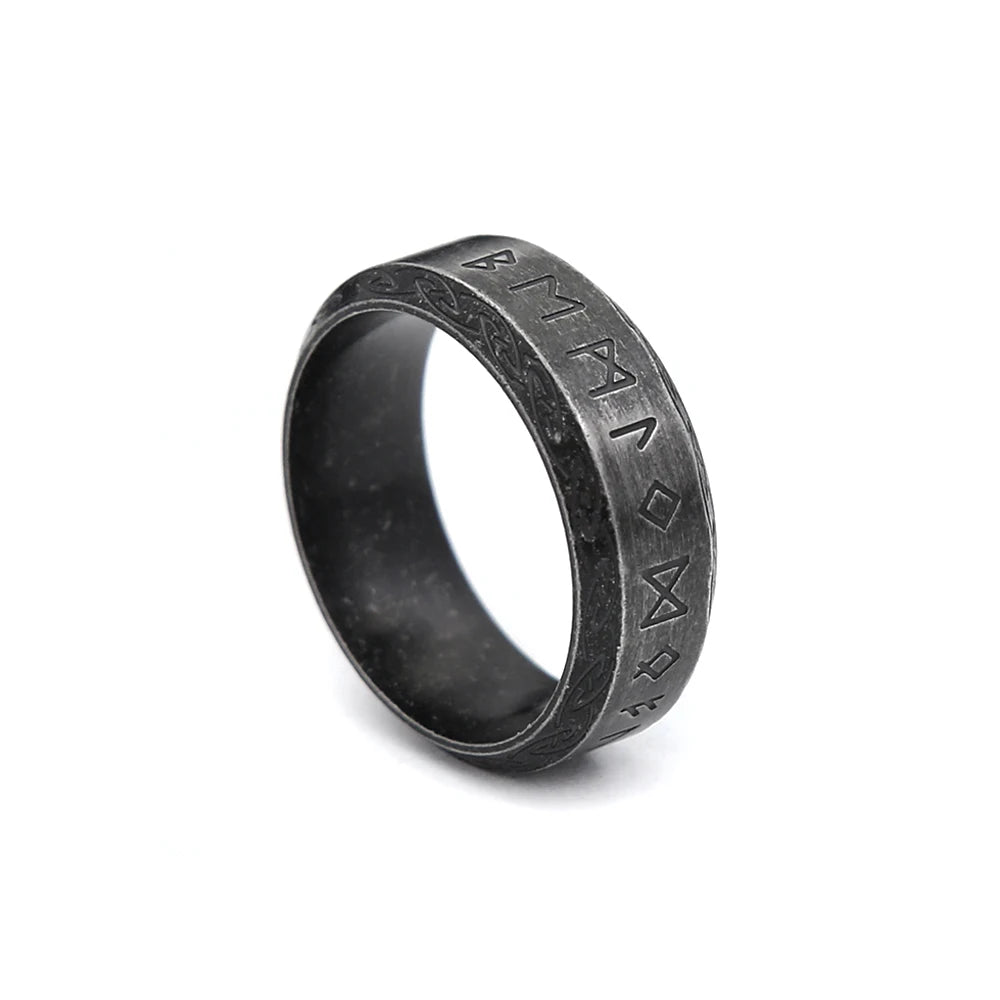 Viking Rune Ring — Stainless Steel