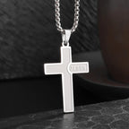 Vintage Christian Ice Crystal Jesus Head Pendant Necklace for Men and Women Cross Catholic Amulet Jewelry