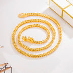 Dragon Necklace 5mm Franco Curb Chain Choker Vintage — Two-Tone