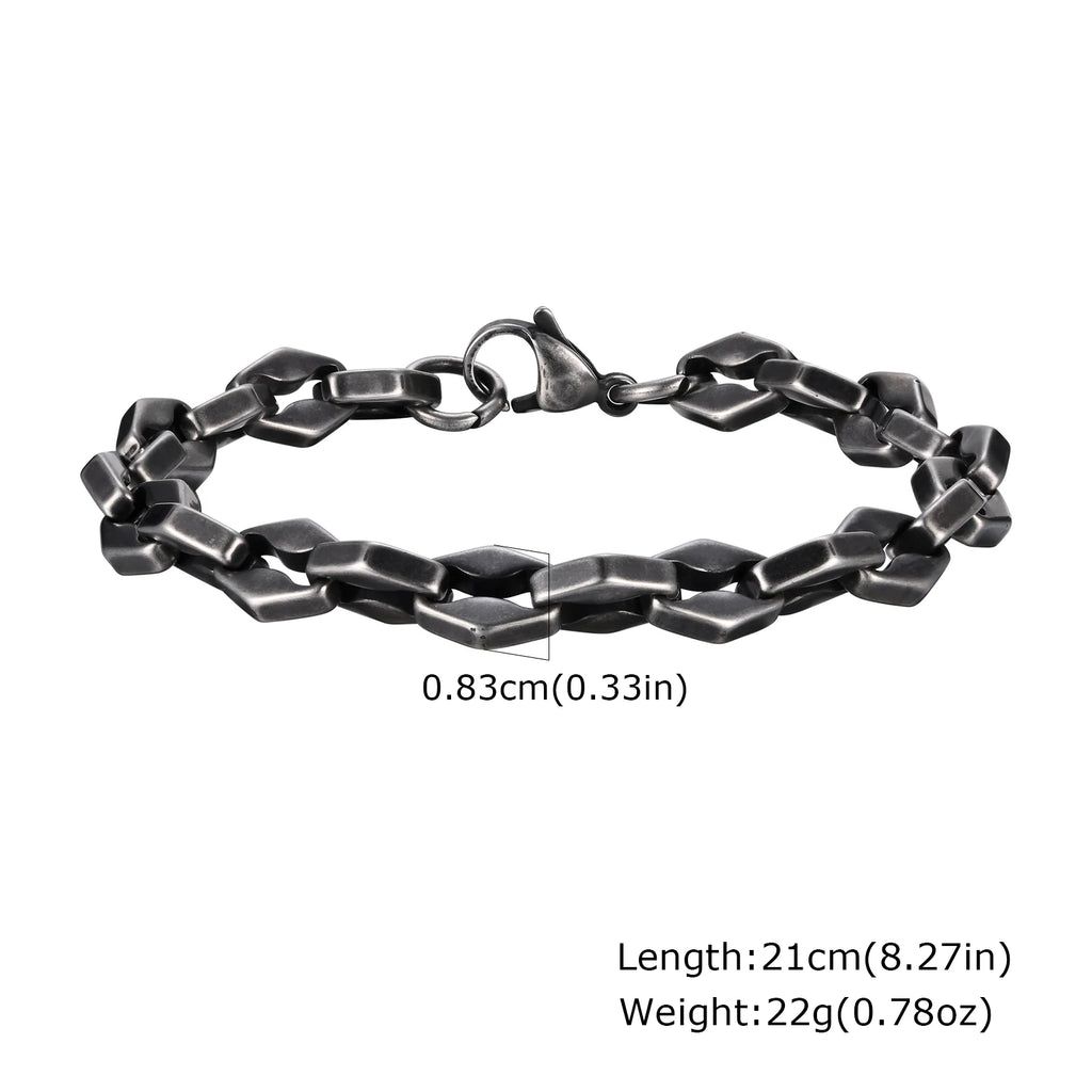 Antique Link Chain Bracelet — Stainless Steel
