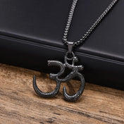 Yoga Om Aum Pendant Necklace — Stainless Steel