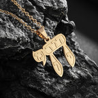 Hamsa Hands of Fatima Hebrew Pendant Stainless Steel Jerusalem Star of David Necklace Women's Jewish Jewelry