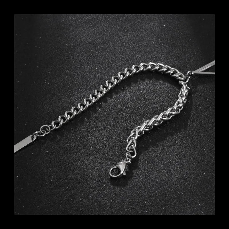 Minimal Bar Bracelet — Stainless Steel