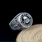 Skull Gott Ring — 925 Silver
