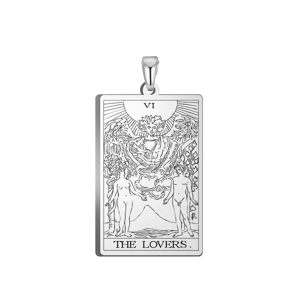 Tarot Major Arcana Amulet Necklace — Stainless Steel