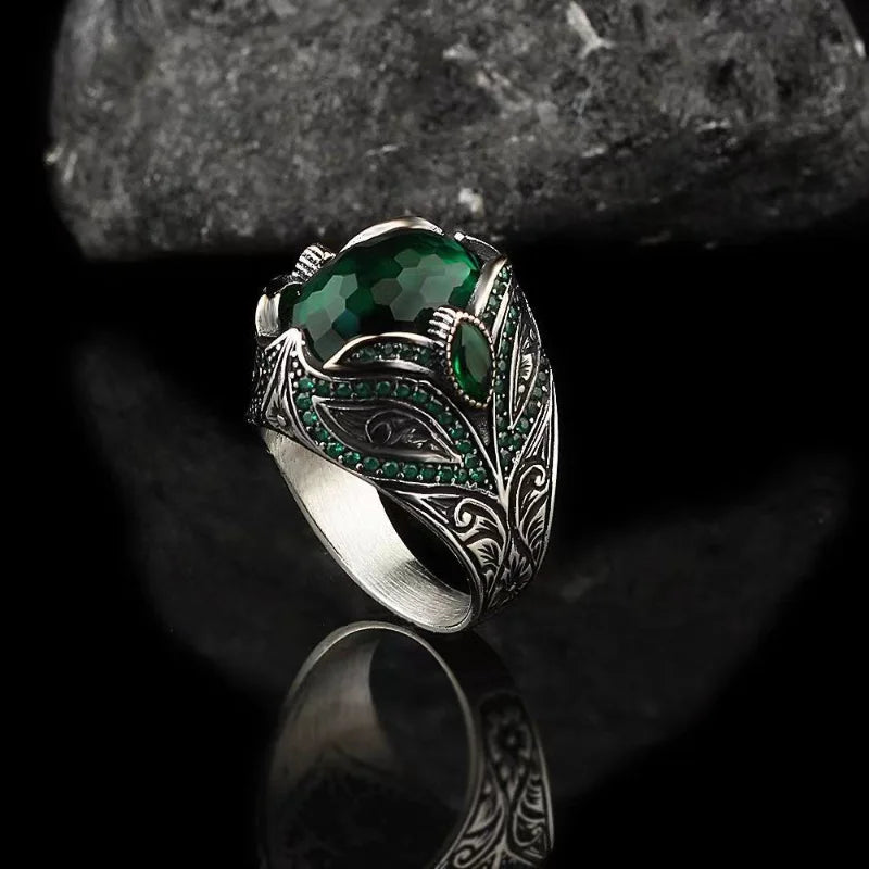 New Men's Ring Personalised Wrap Wrapped Around Simple Retro Style Punk European and American Classic Trend Party