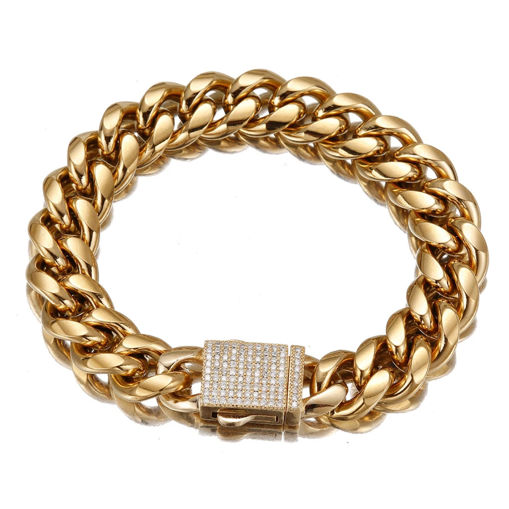 Iced Out Crystal Bracelet 6-14mm — Stainless